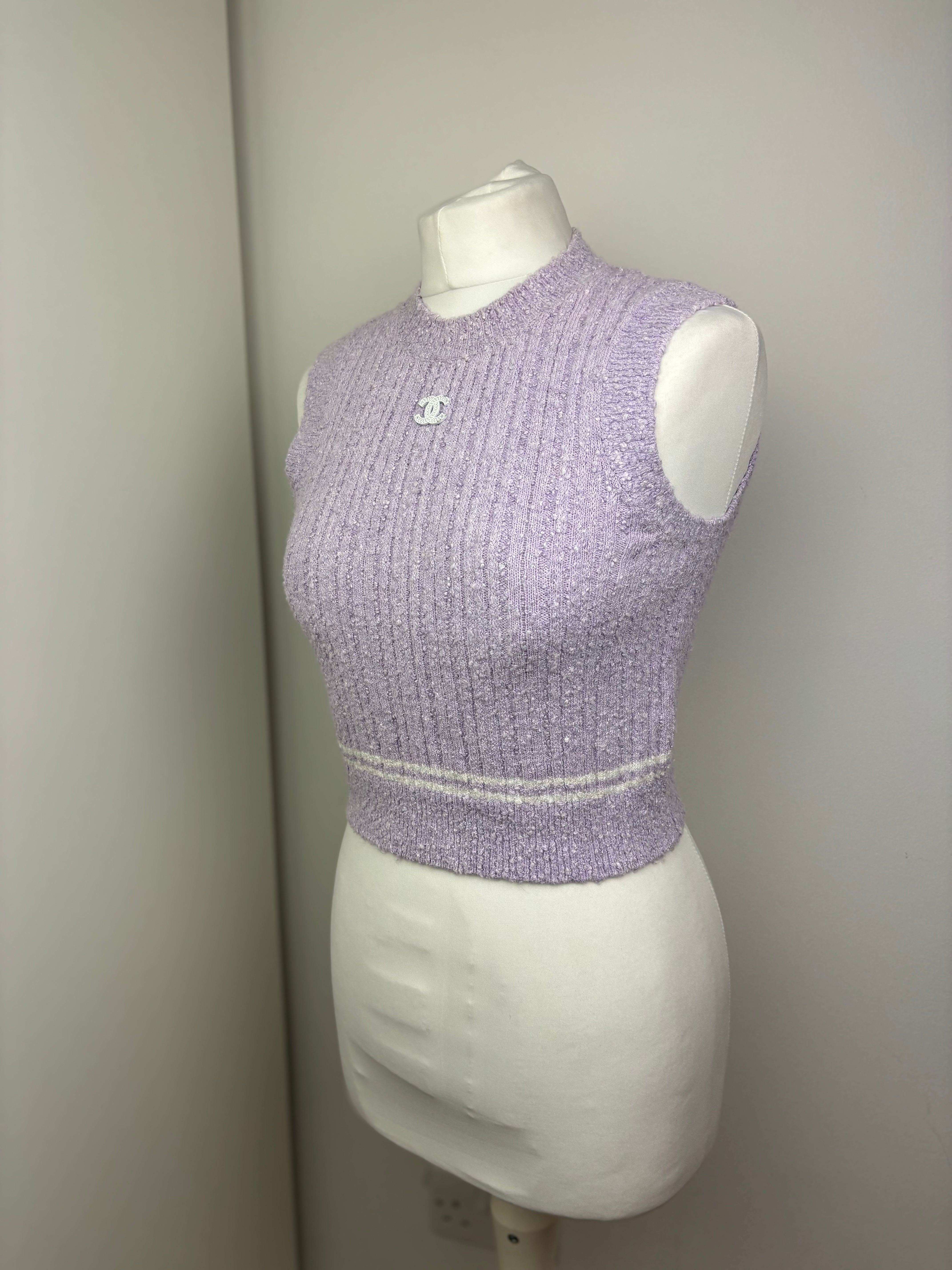 Chanel lavender top - 8 UK