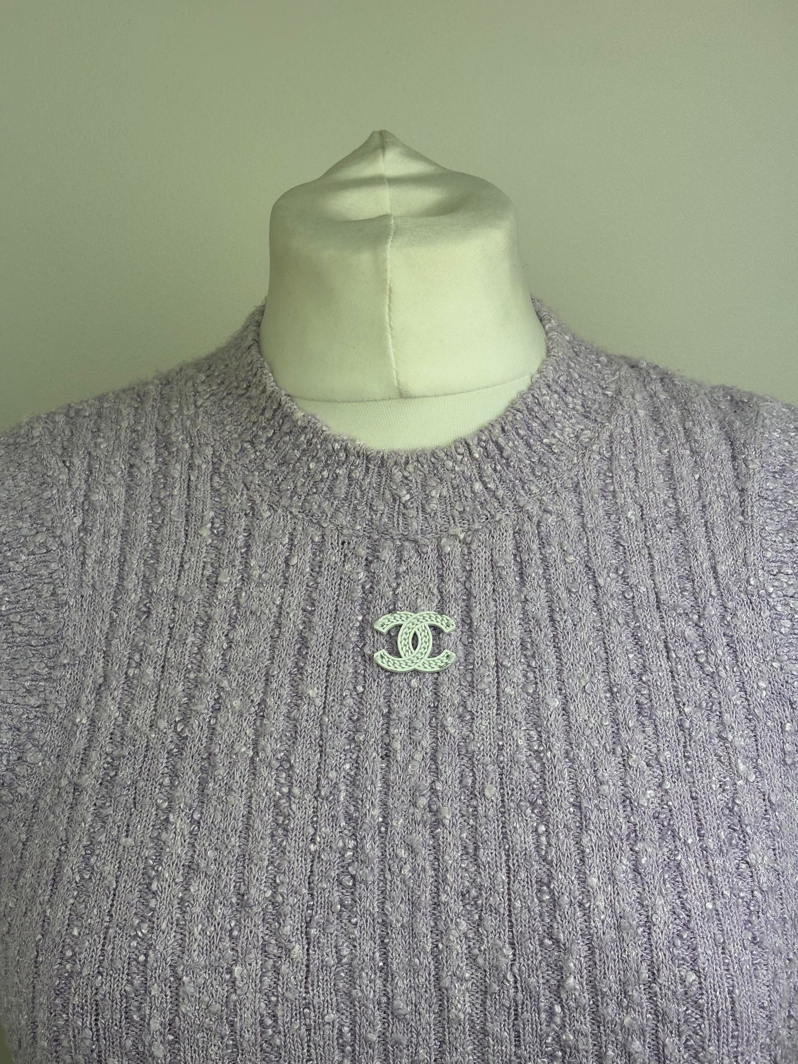 Chanel lavender top - 8 UK