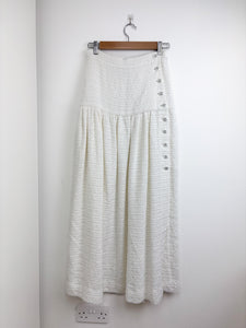 Chanel off white tweed skirt - 10 UK