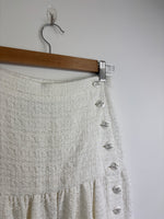 Load image into Gallery viewer, Chanel off white tweed skirt - 10 UK
