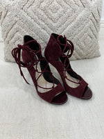 Load image into Gallery viewer, Dior marsala suede heels - 5 UK
