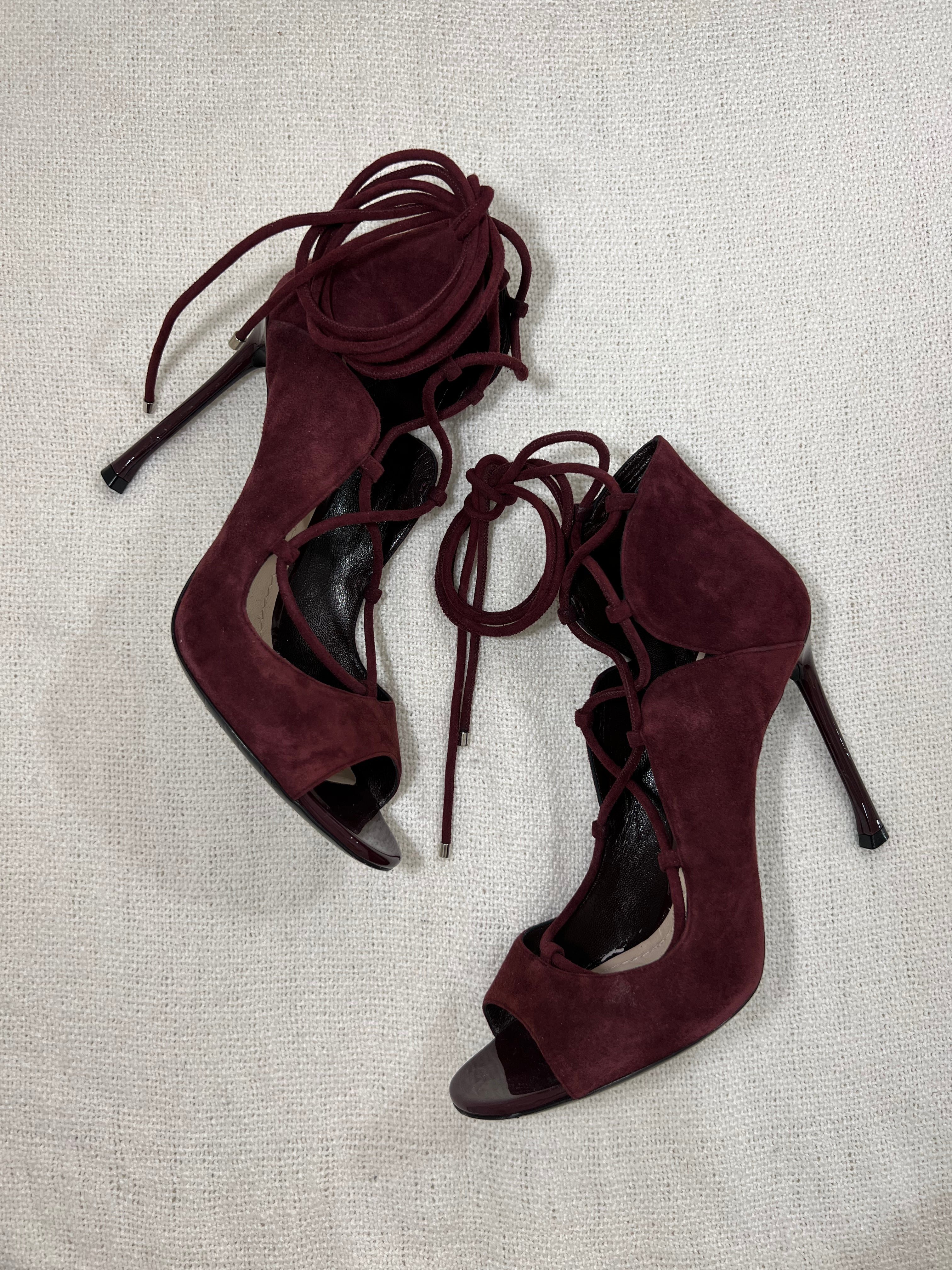 Dior marsala suede heels - 5 UK