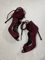 Load image into Gallery viewer, Dior marsala suede heels - 5 UK
