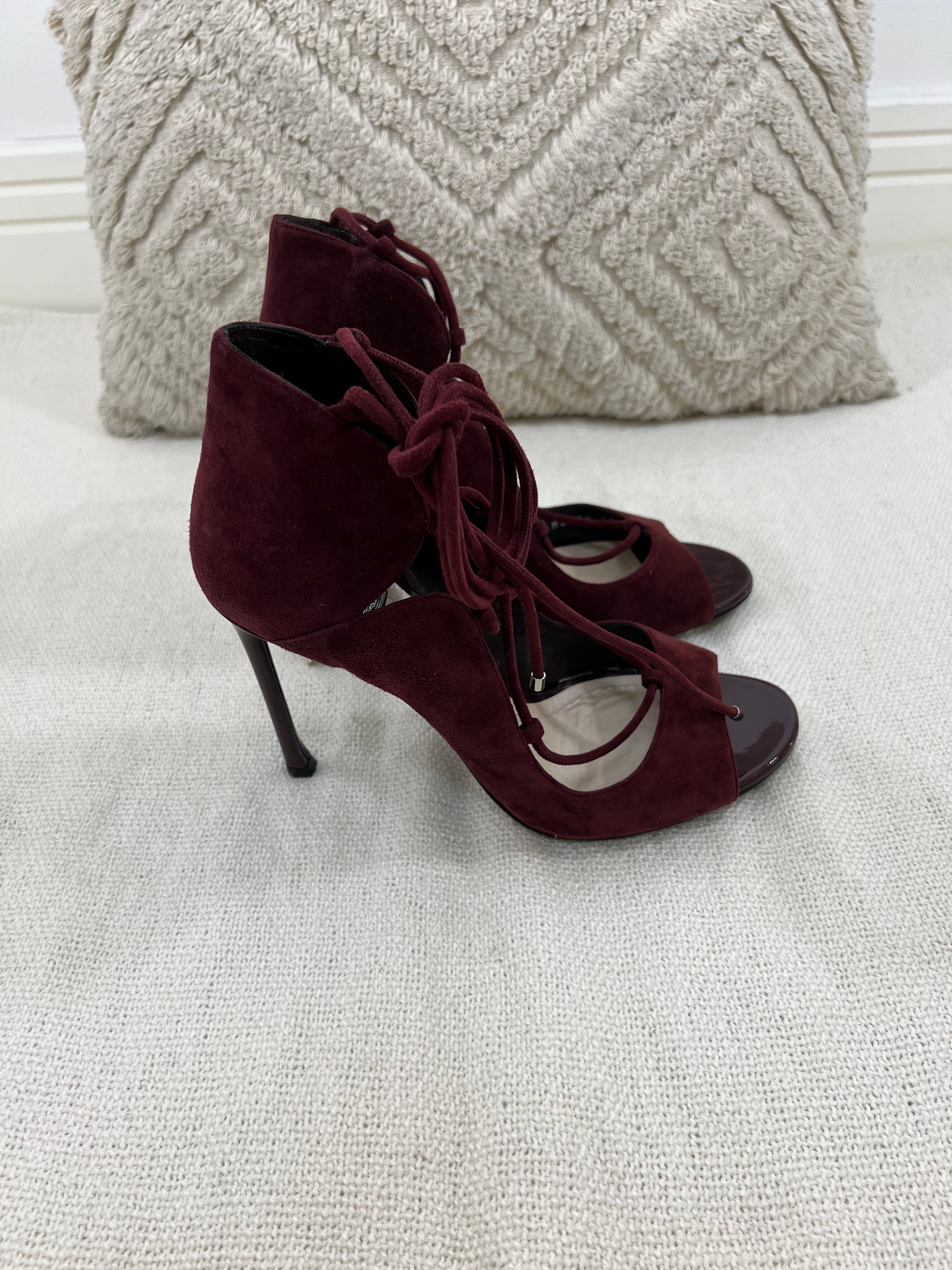 Dior marsala suede heels - 5 UK