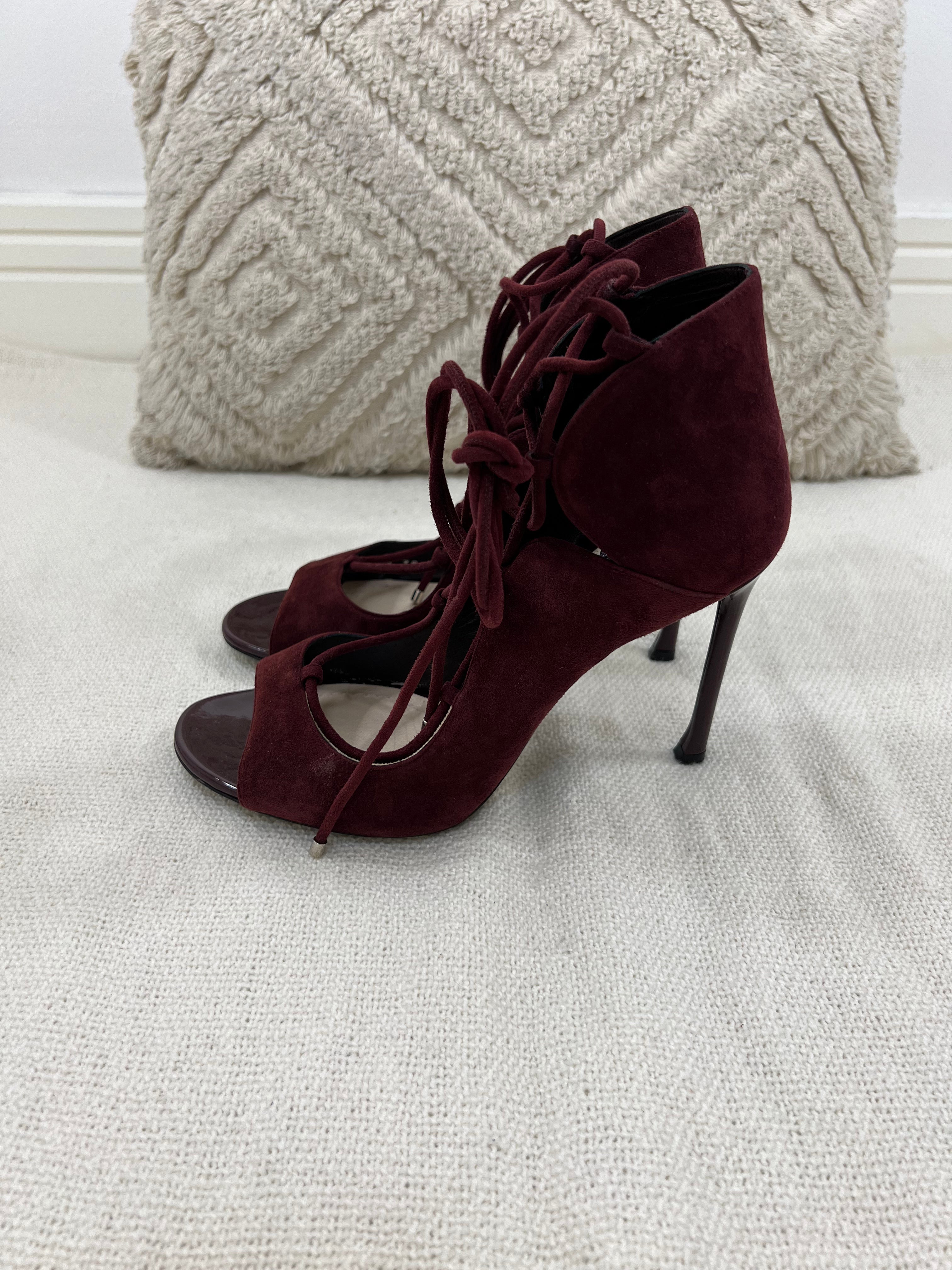 Dior marsala suede heels - 5 UK