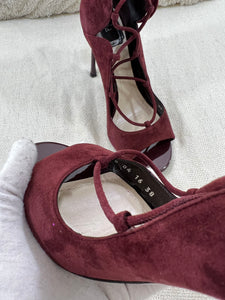 Dior marsala suede heels - 5 UK