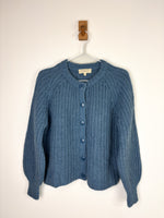 Load image into Gallery viewer, Sézane blue cardigan - XXS
