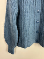 Load image into Gallery viewer, Sézane blue cardigan - XXS

