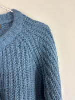 Load image into Gallery viewer, Sézane blue cardigan - XXS
