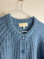 Load image into Gallery viewer, Sézane blue cardigan - XXS
