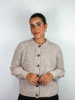 Load image into Gallery viewer, Sézane beige cardigan - XXS
