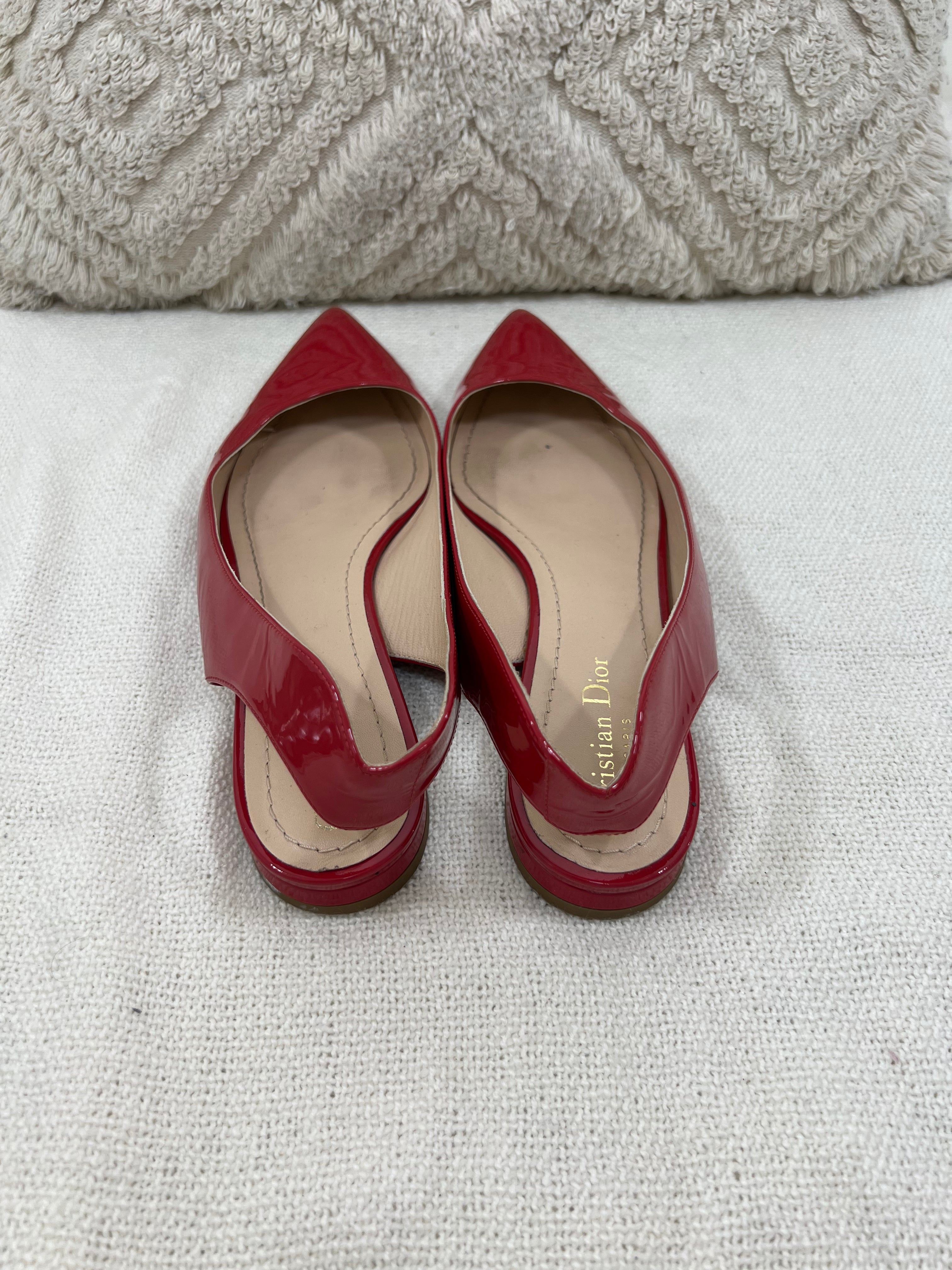 Dior red slingback - 5 UK