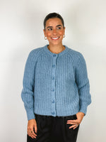 Load image into Gallery viewer, Sézane blue cardigan - XXS

