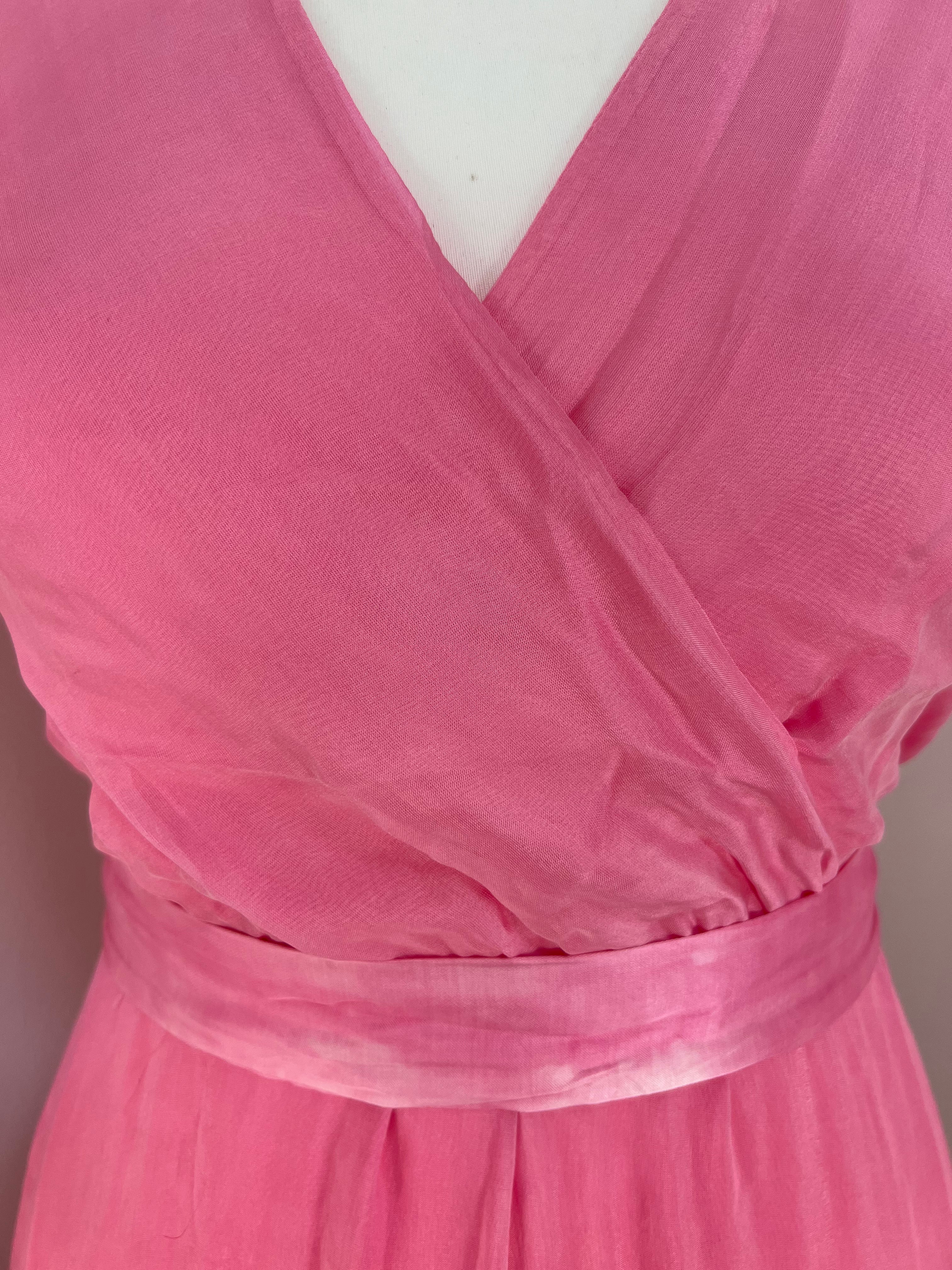 Guess pink maxi dress - XS