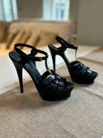 Load image into Gallery viewer, Saint Laurent Tribute black pumps - 5.5 UK
