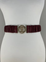 Load image into Gallery viewer, Chanel red leather belt
