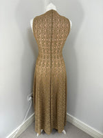 Load image into Gallery viewer, Alaia golden maxi dress - 10 UK
