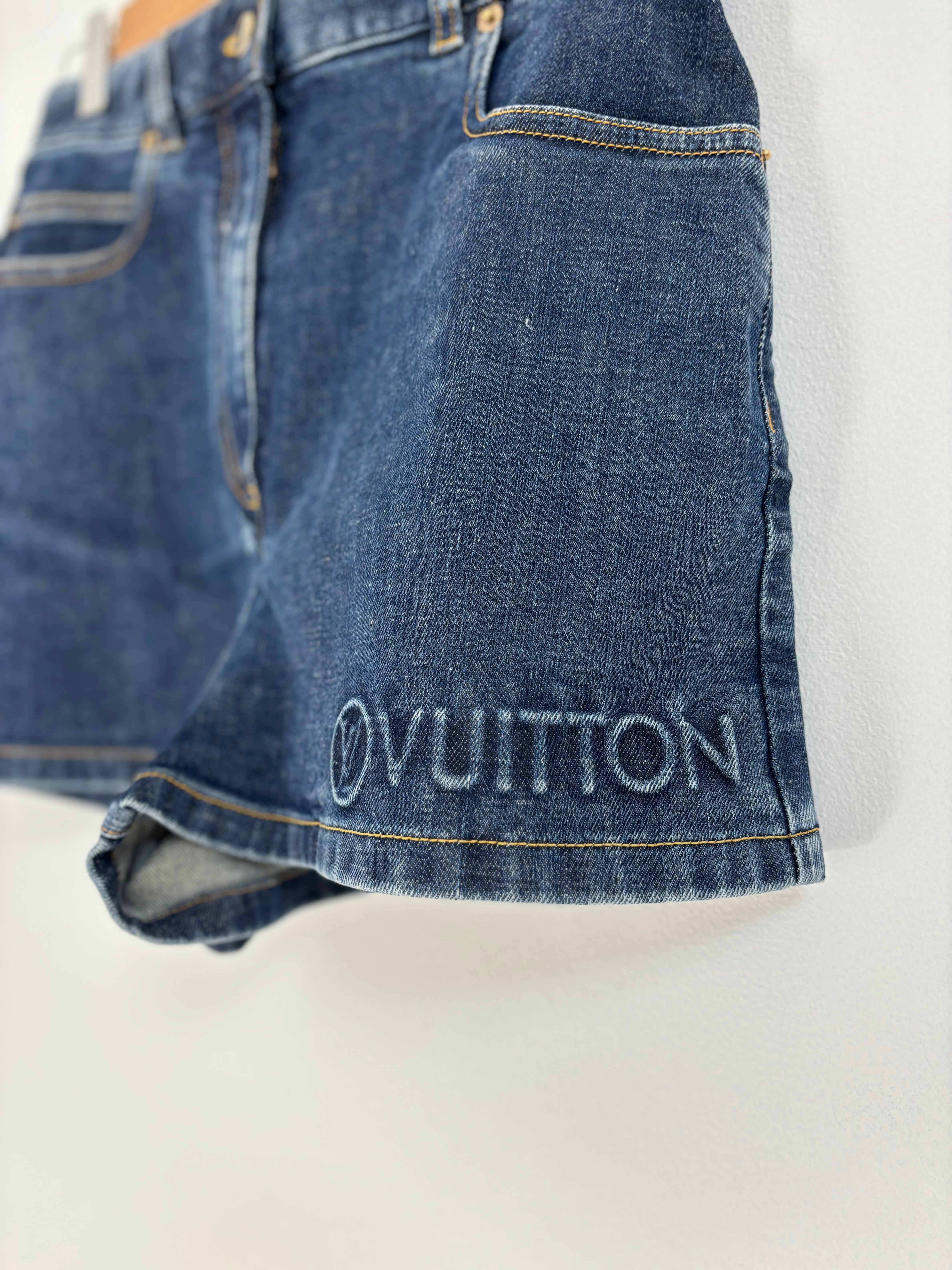 Louis Vuitton denim shorts - 8 UK