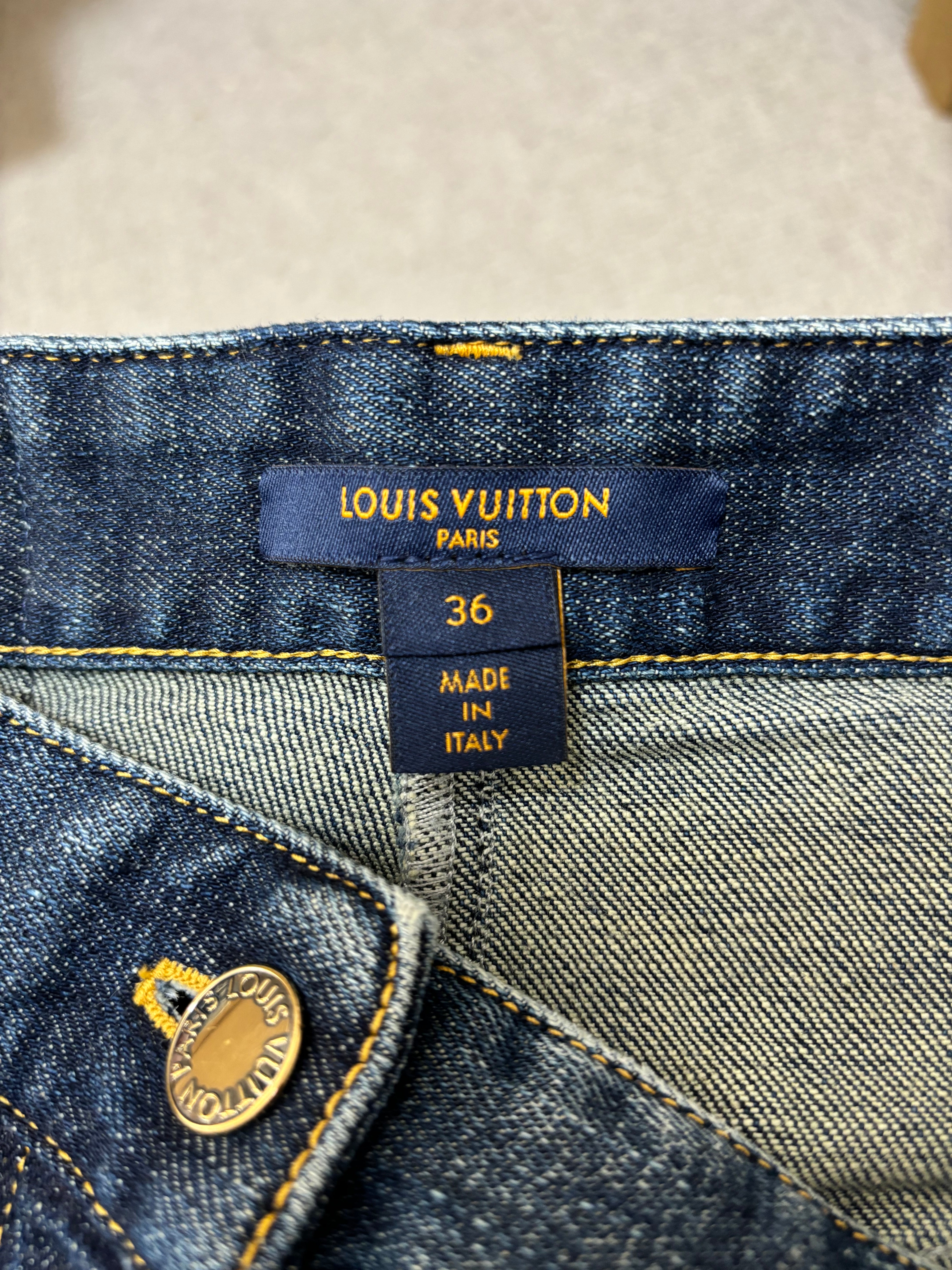 Louis Vuitton denim shorts - 8 UK