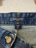 Load image into Gallery viewer, Louis Vuitton denim shorts - 8 UK
