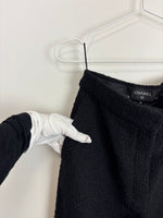 Load image into Gallery viewer, Chanel Black Bouclé Straight-Leg Trousers - 10 UK
