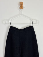 Load image into Gallery viewer, Chanel Black Bouclé Straight-Leg Trousers - 10 UK
