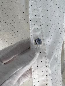 Dolce & Gabbana white polka dot shirt - M