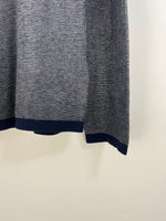 Load image into Gallery viewer, Hugo Boss navy and white jumper - L
