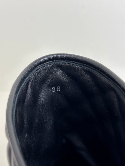 Moncler quilted leather boots - 5 UK