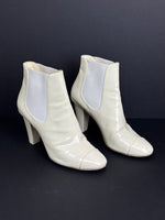 Load image into Gallery viewer, Chanel cream ankle boots - 6 UK
