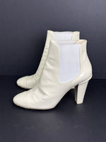 Load image into Gallery viewer, Chanel cream ankle boots - 6 UK
