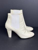 Load image into Gallery viewer, Chanel cream ankle boots - 6 UK
