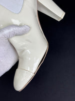 Load image into Gallery viewer, Chanel cream ankle boots - 6 UK
