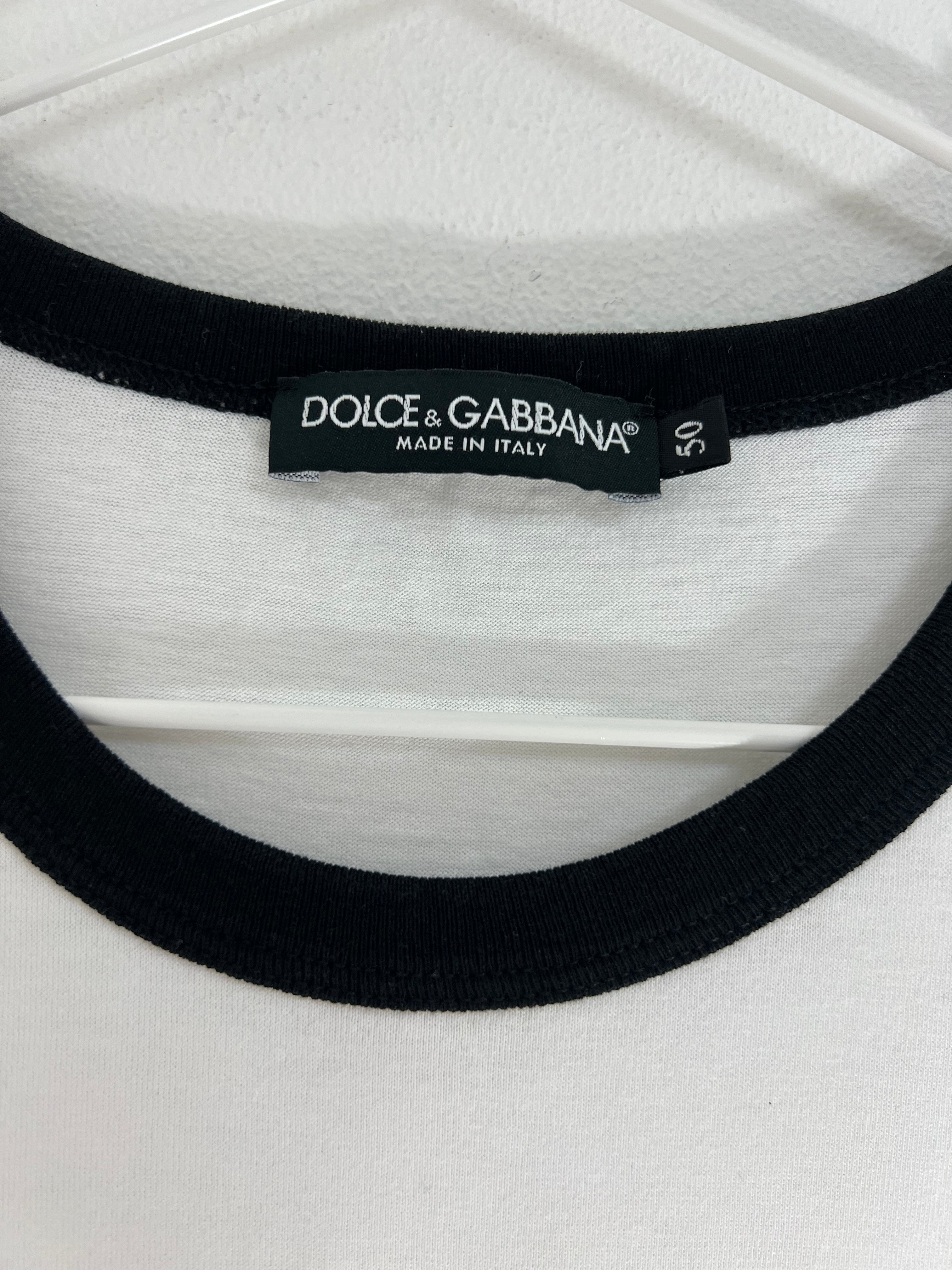 Dolce & Gabbana black and white t-shirt - L