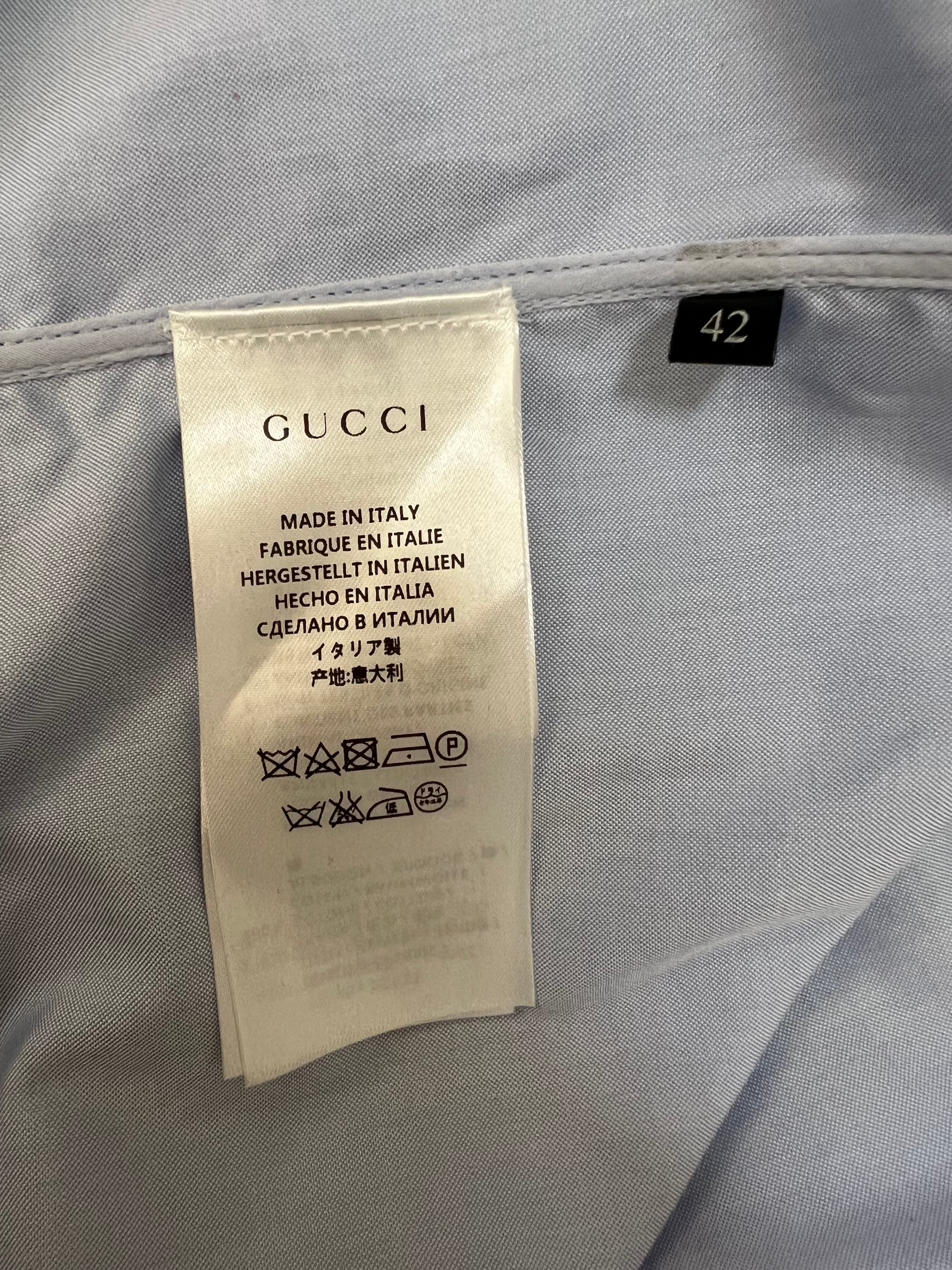 Gucci light blue shirt - M