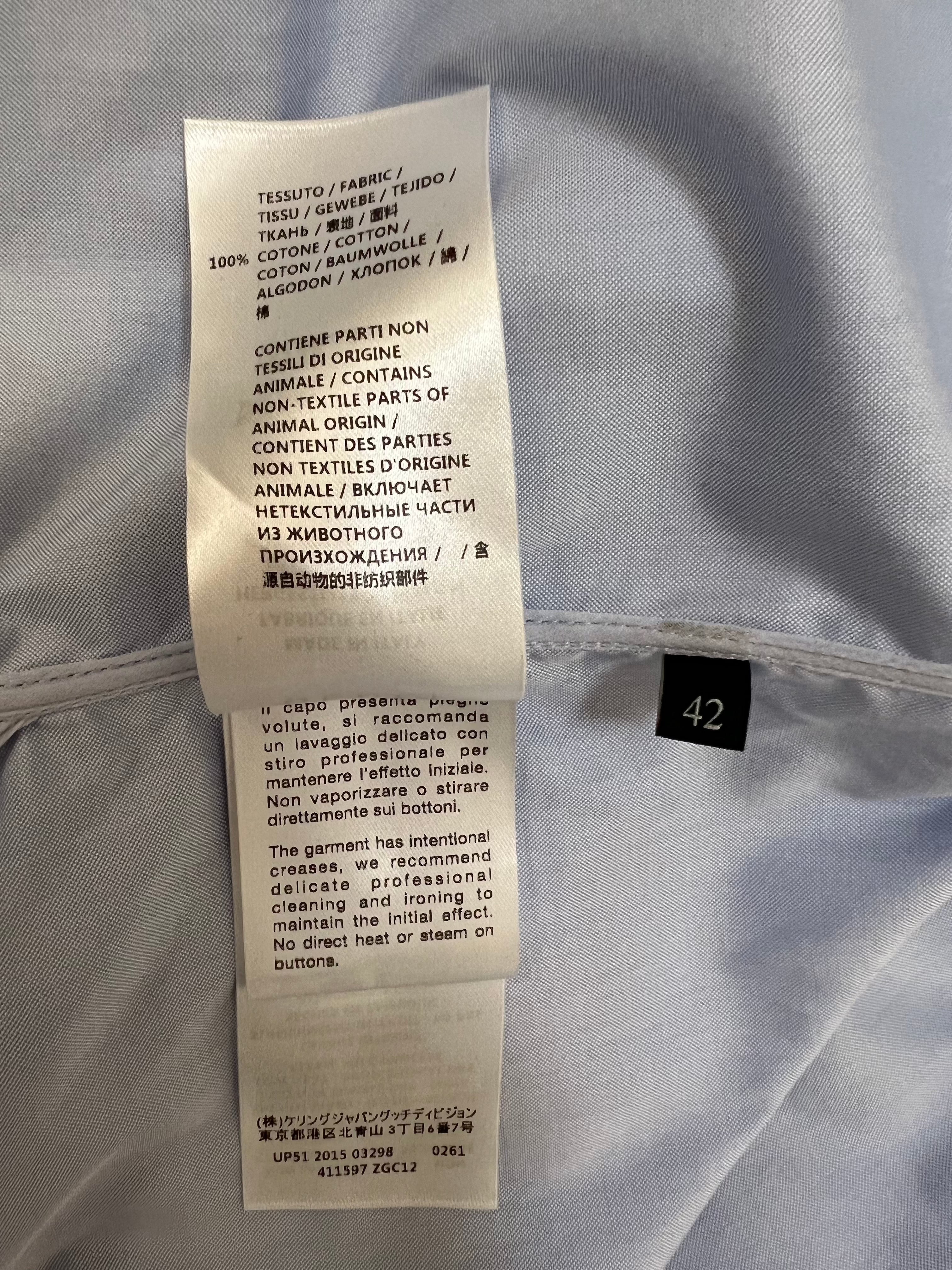 Gucci light blue shirt - M