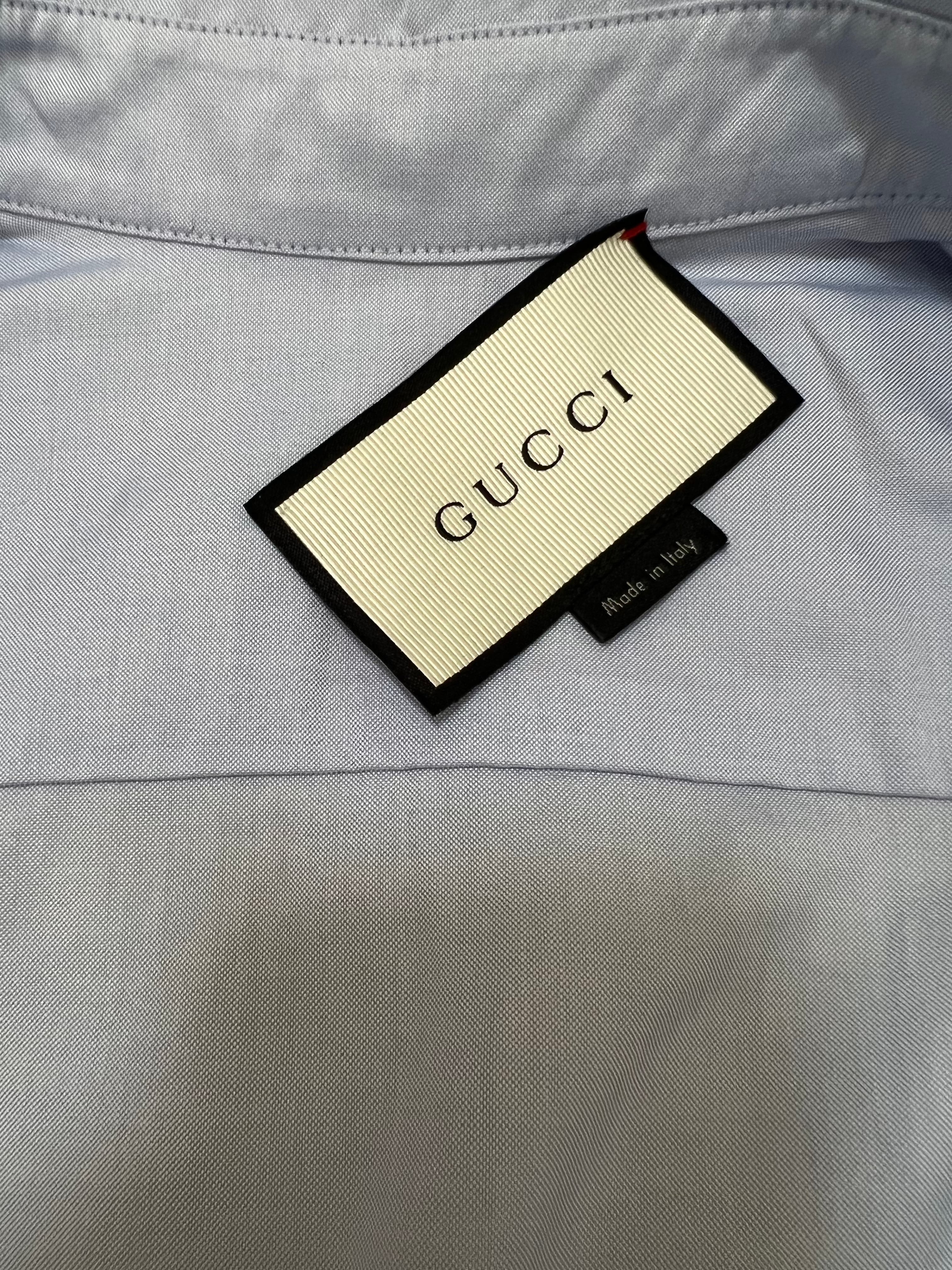 Gucci light blue shirt - M