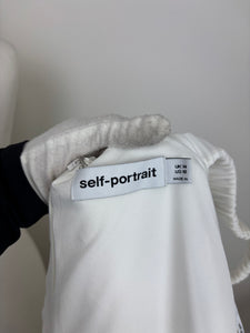 Self Portrait white mini dress - 14 UK