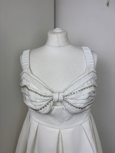 Self Portrait white mini dress - 14 UK
