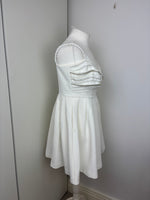 Load image into Gallery viewer, Self Portrait white mini dress - 14 UK
