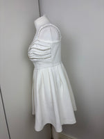 Load image into Gallery viewer, Self Portrait white mini dress - 14 UK
