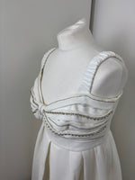 Load image into Gallery viewer, Self Portrait white mini dress - 14 UK
