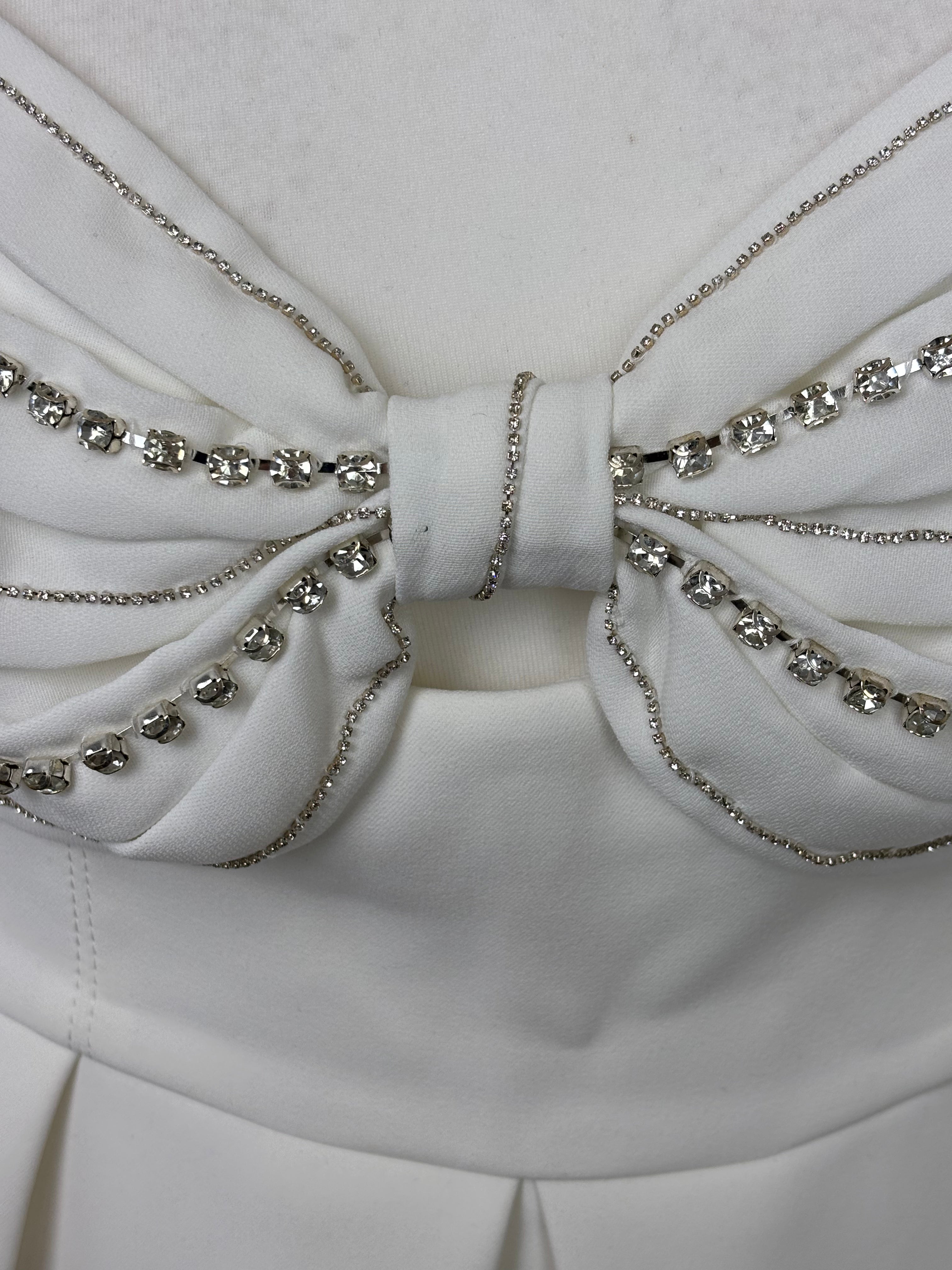 Self Portrait white mini dress - 14 UK