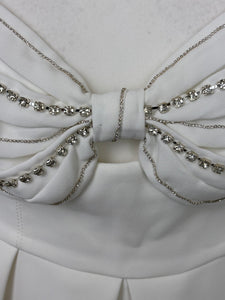 Self Portrait white mini dress - 14 UK