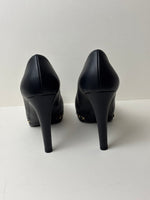 Load image into Gallery viewer, Chanel Chain-Trim Platform Pumps - 5.5 UK
