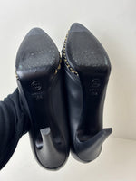 Load image into Gallery viewer, Chanel Chain-Trim Platform Pumps - 5.5 UK
