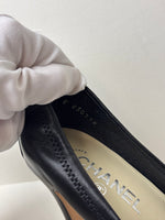 Load image into Gallery viewer, Chanel Classic Patent Cap-Toe Pumps - 6 UK

