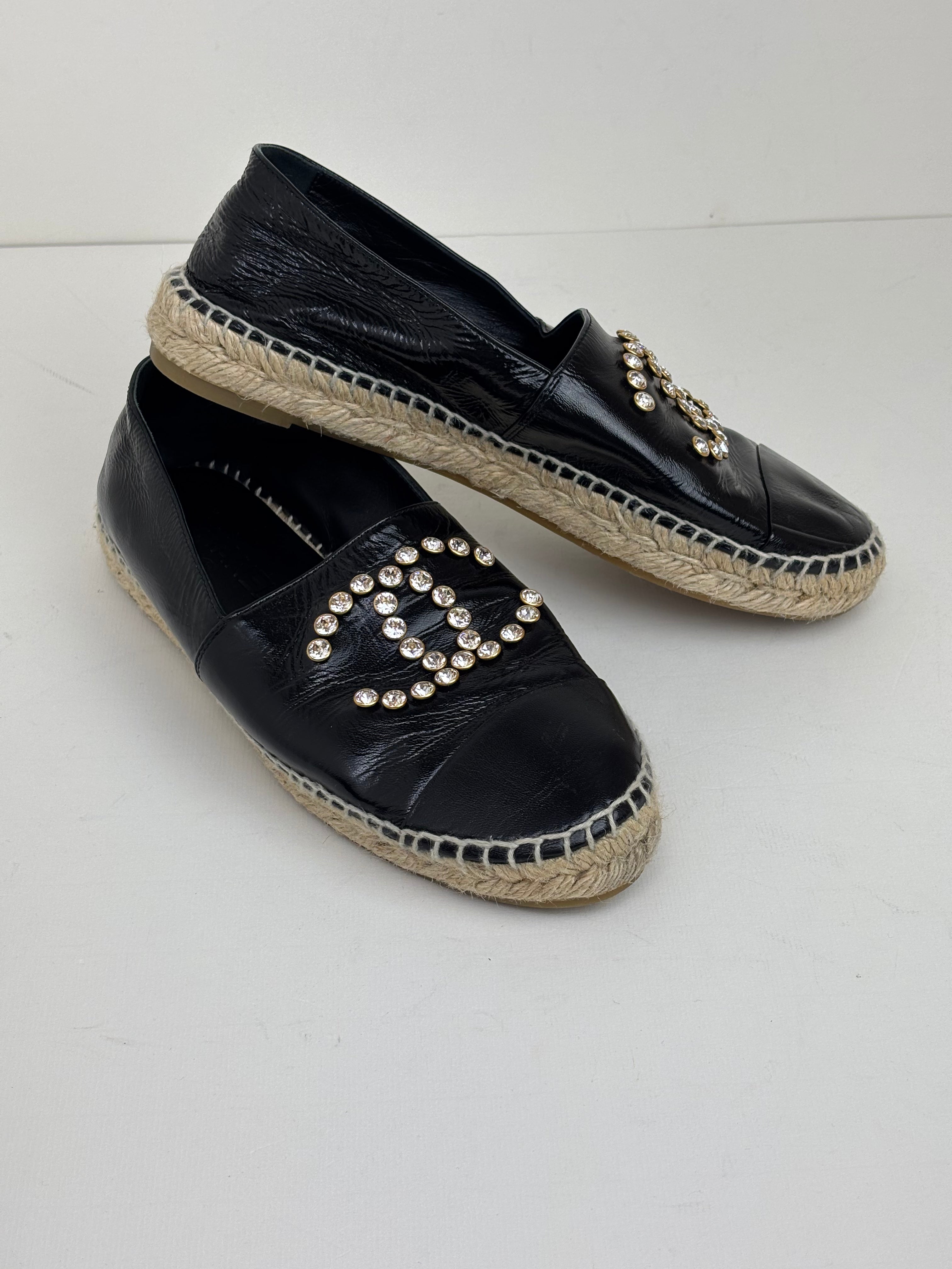 Chanel black espadrilles - 6 UK