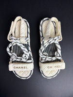 Load image into Gallery viewer, Chanel rope white sandals - 6 UK
