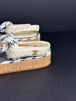 Load image into Gallery viewer, Chanel rope white sandals - 6 UK
